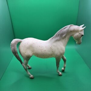 Elegant White and Gray Horse Figurine Breyer